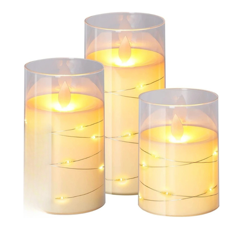 Soft Glow LED Candle Set with Remote & Timer for Home Decor