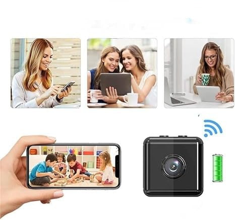 Compact Wireless Security Camera 1080P Indoor Outdoor WiFi Monitoring