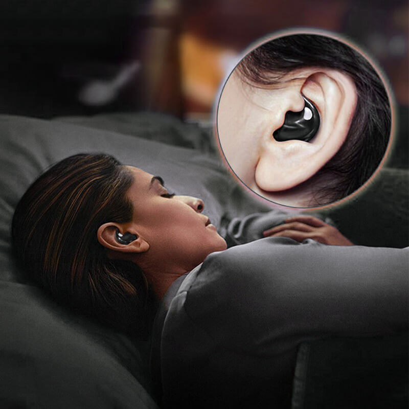 Invisible Wireless Sleep Earbuds Noise-Cancelling Headphones for Side Sleepers