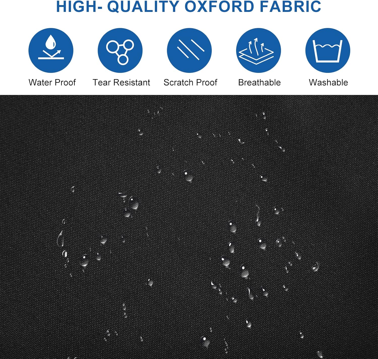 Waterproof Suit Garment Cover with Gusset and Multi Pockets