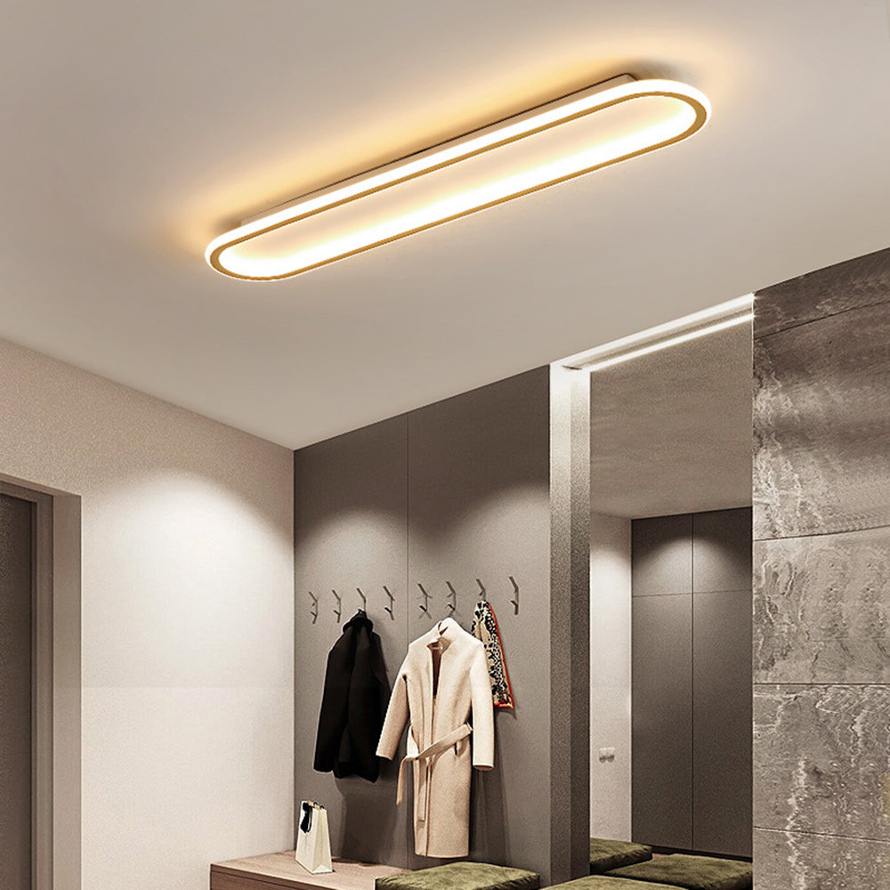 Minimalist Rectangular Flush Mount Ceiling Light Modern LED