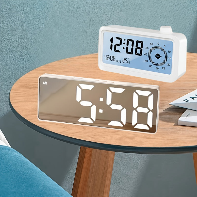 LED Sunrise Alarm Clock Adjustable Brightness & Snooze Function