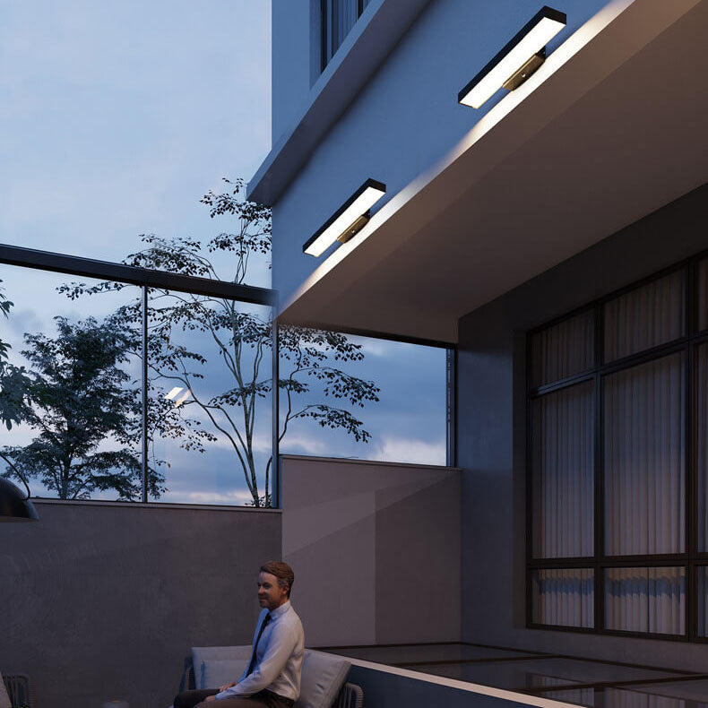 Modern LED Outdoor Wall Sensor Light Minimalist Weather-Resistant Lights