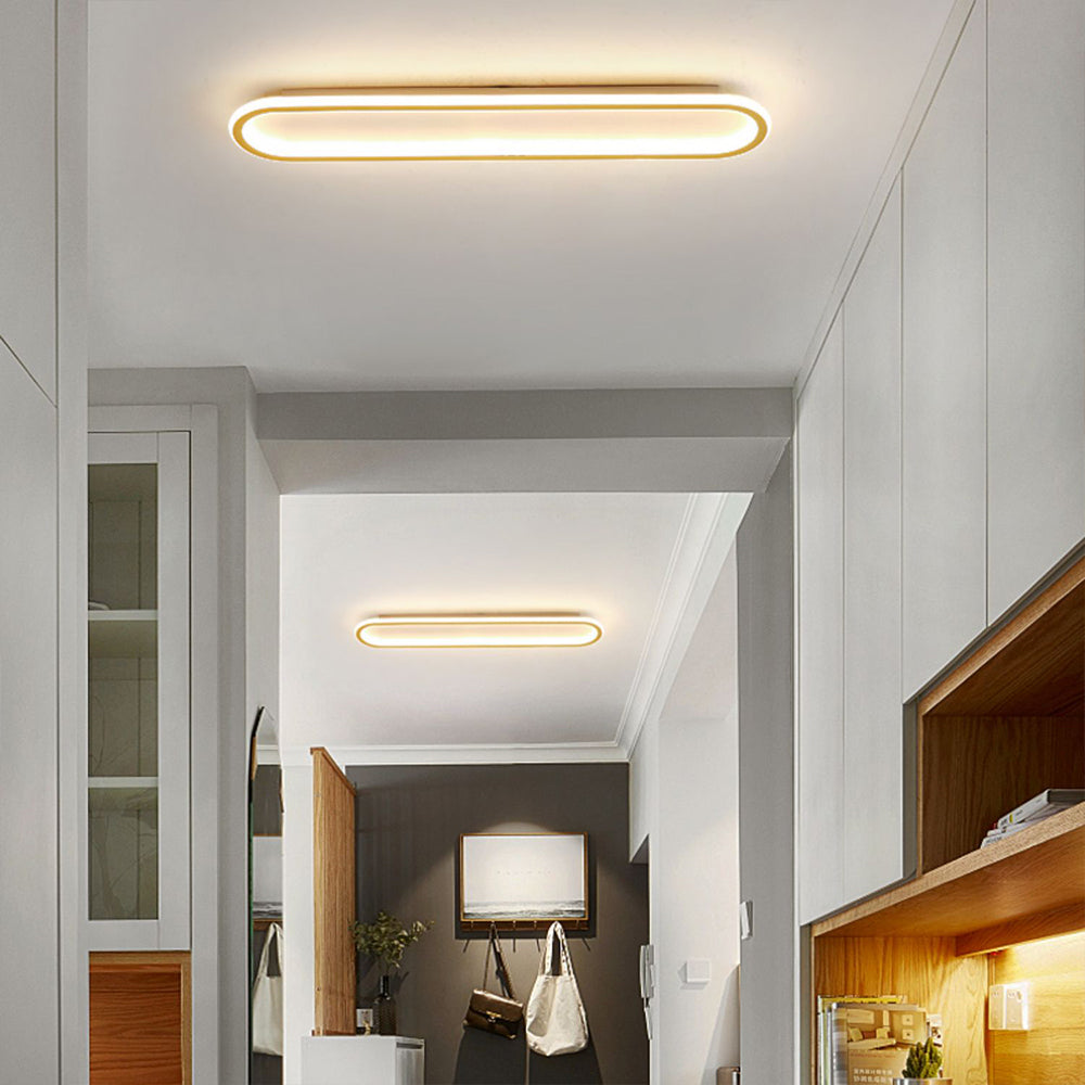 Minimalist Rectangular Flush Mount Ceiling Light Modern LED