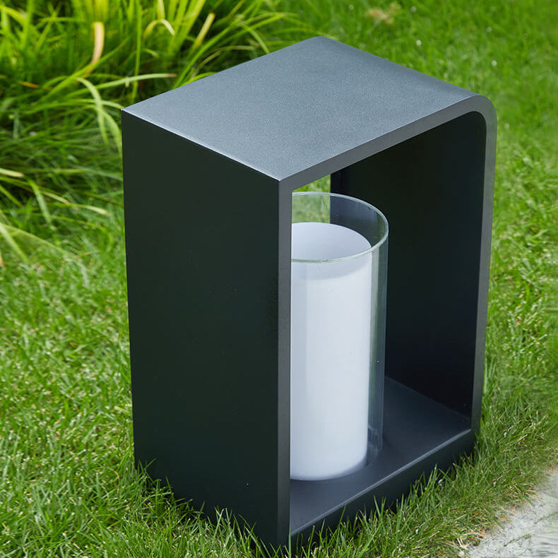 Modern LED Outdoor Garden Light Minimalist Weather-Resistant Square Lamp for Patio & Garden