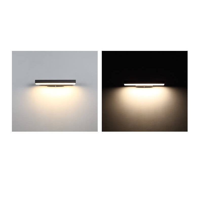 Modern LED Outdoor Wall Sensor Light Minimalist Weather-Resistant Lights