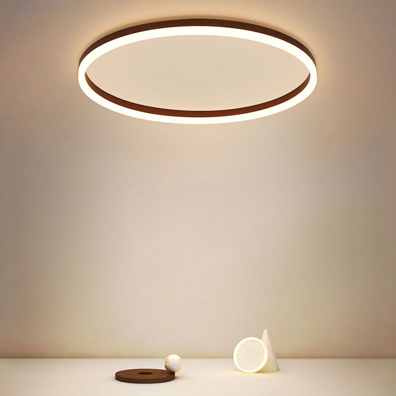 Sleek Flush Ring Ceiling Light Dimmable Modern Home Lighting