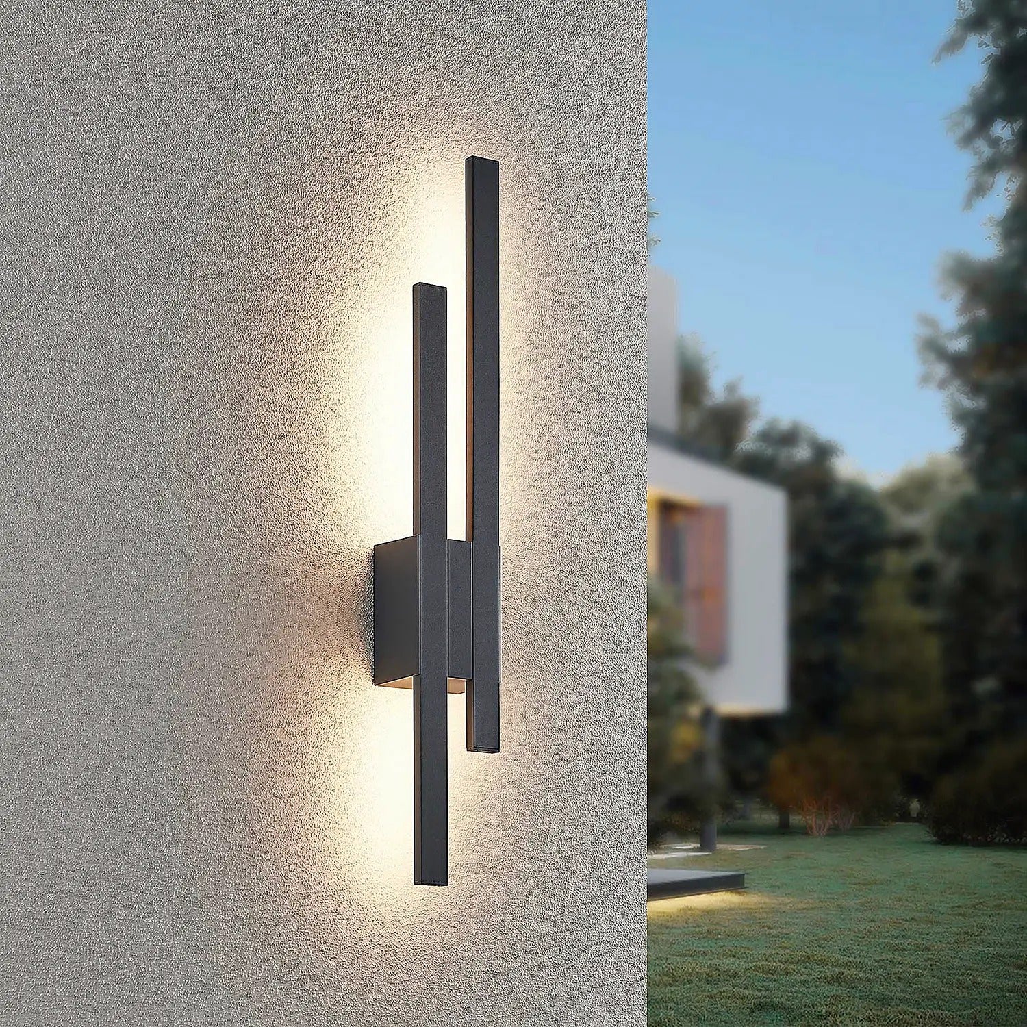 Line vertical LED wall lamp for outdoor use