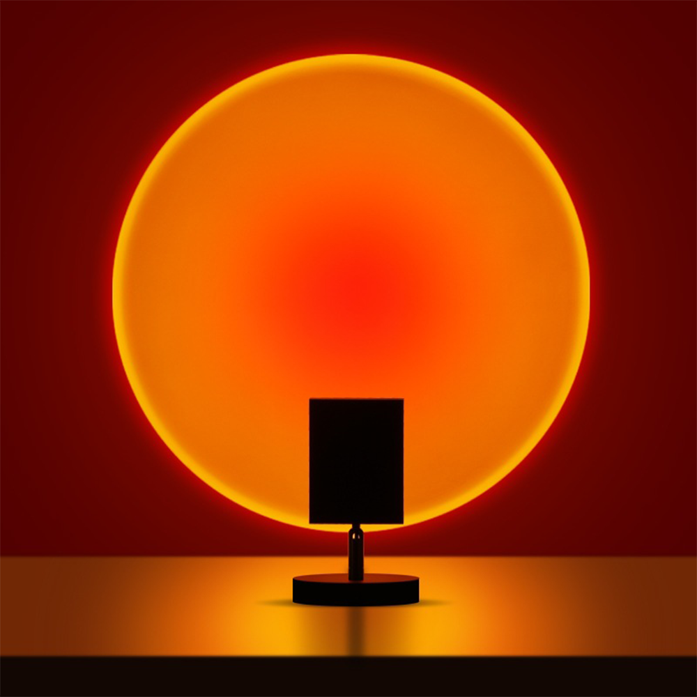 Retro Sunset LED Table Lamp in Warm Ambient Vintage Lighting