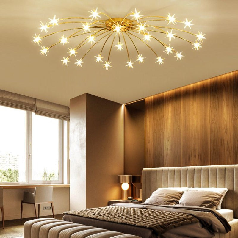 Starry-Inspired Ceiling Light Elegant Flush Mount for Modern Interiors
