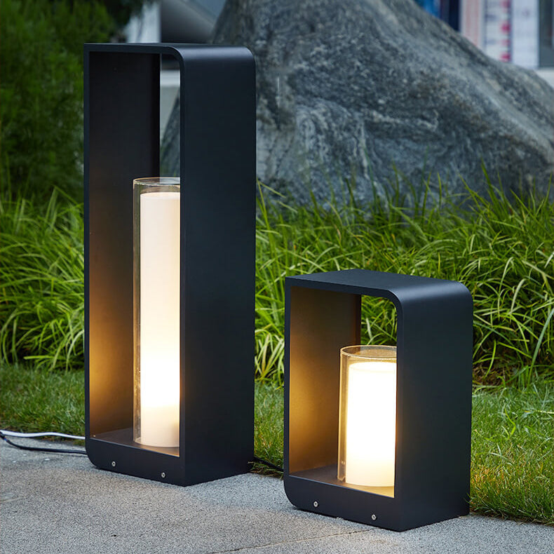 Modern LED Outdoor Garden Light Minimalist Weather-Resistant Square Lamp for Patio & Garden