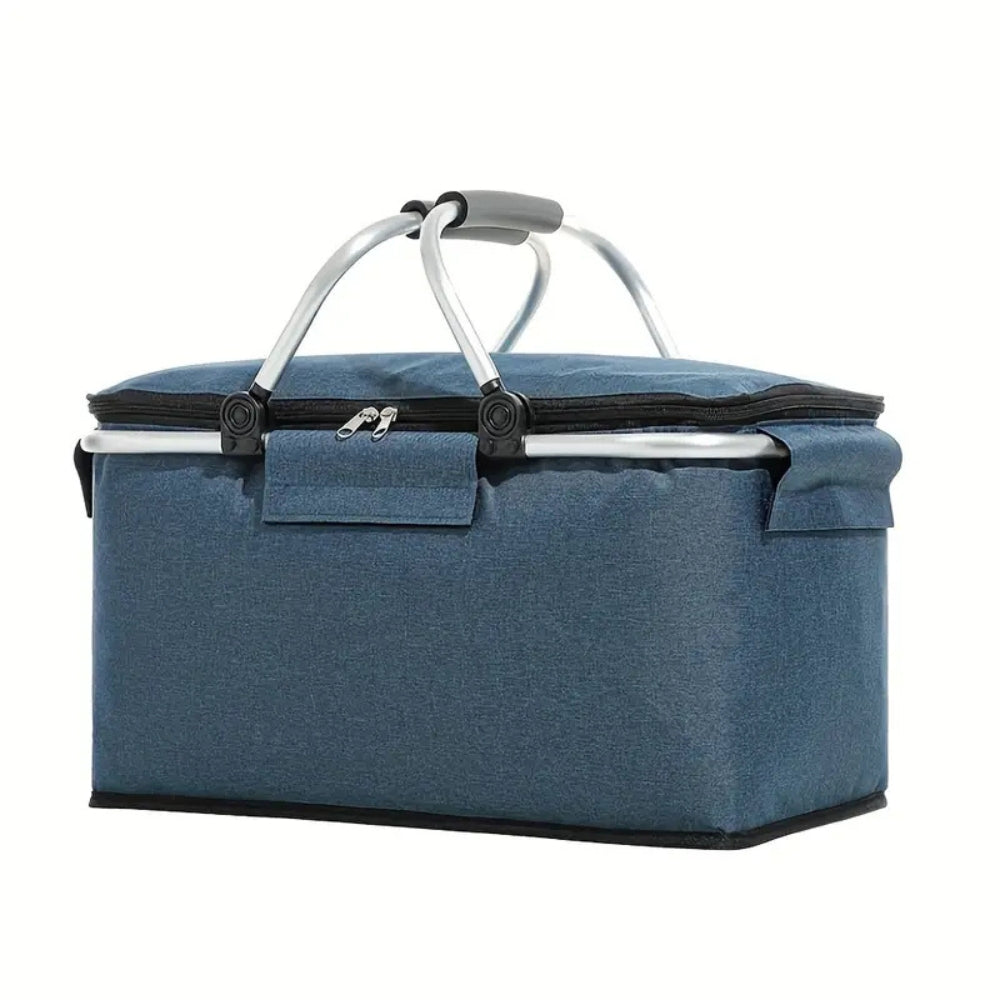 Foldable Leakproof Picnic Basket Insulated 18L Cooler for Outdoor & Travel