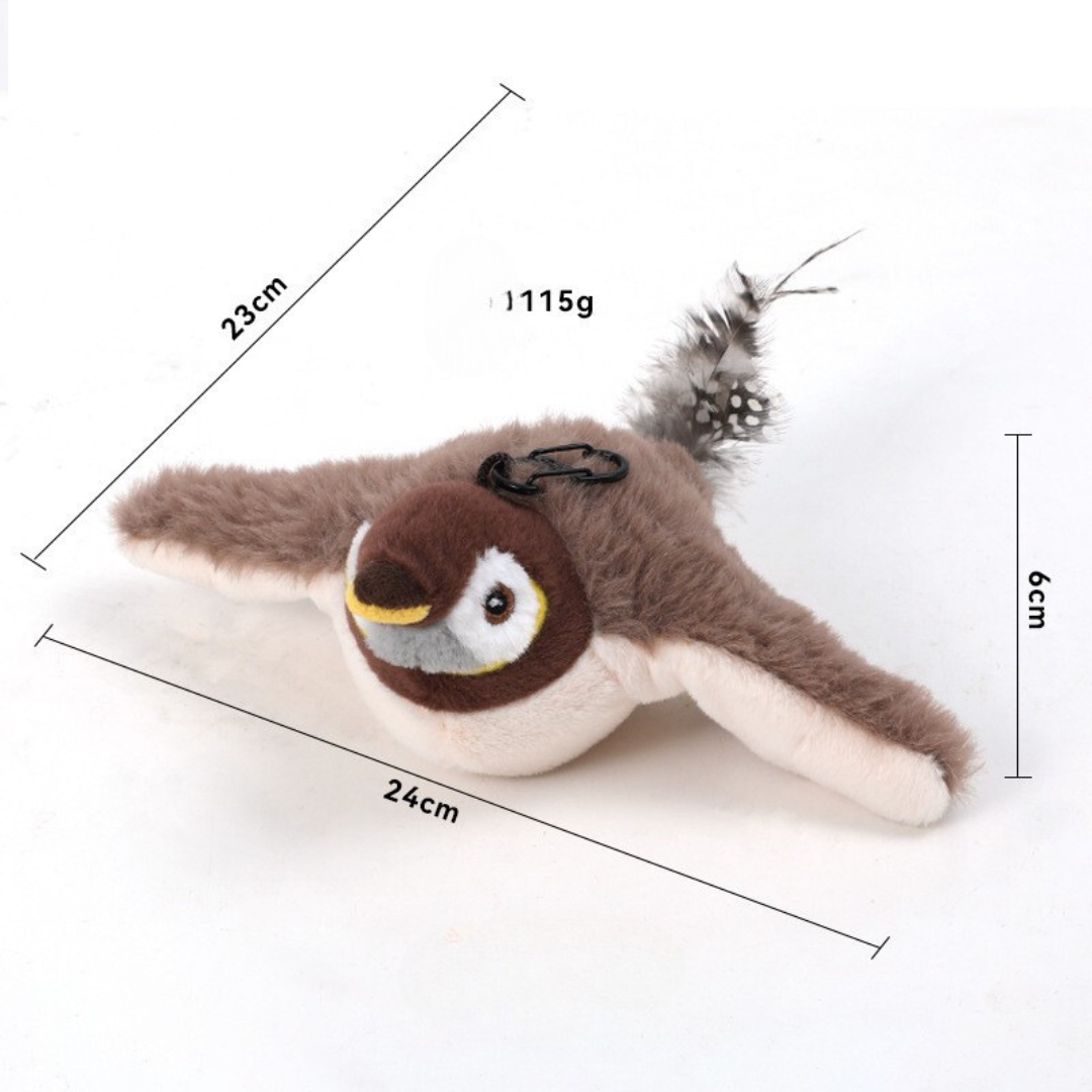 Interactive Bird Toy for Cats Realistic Flapping Motion Keeps Pets Engaged