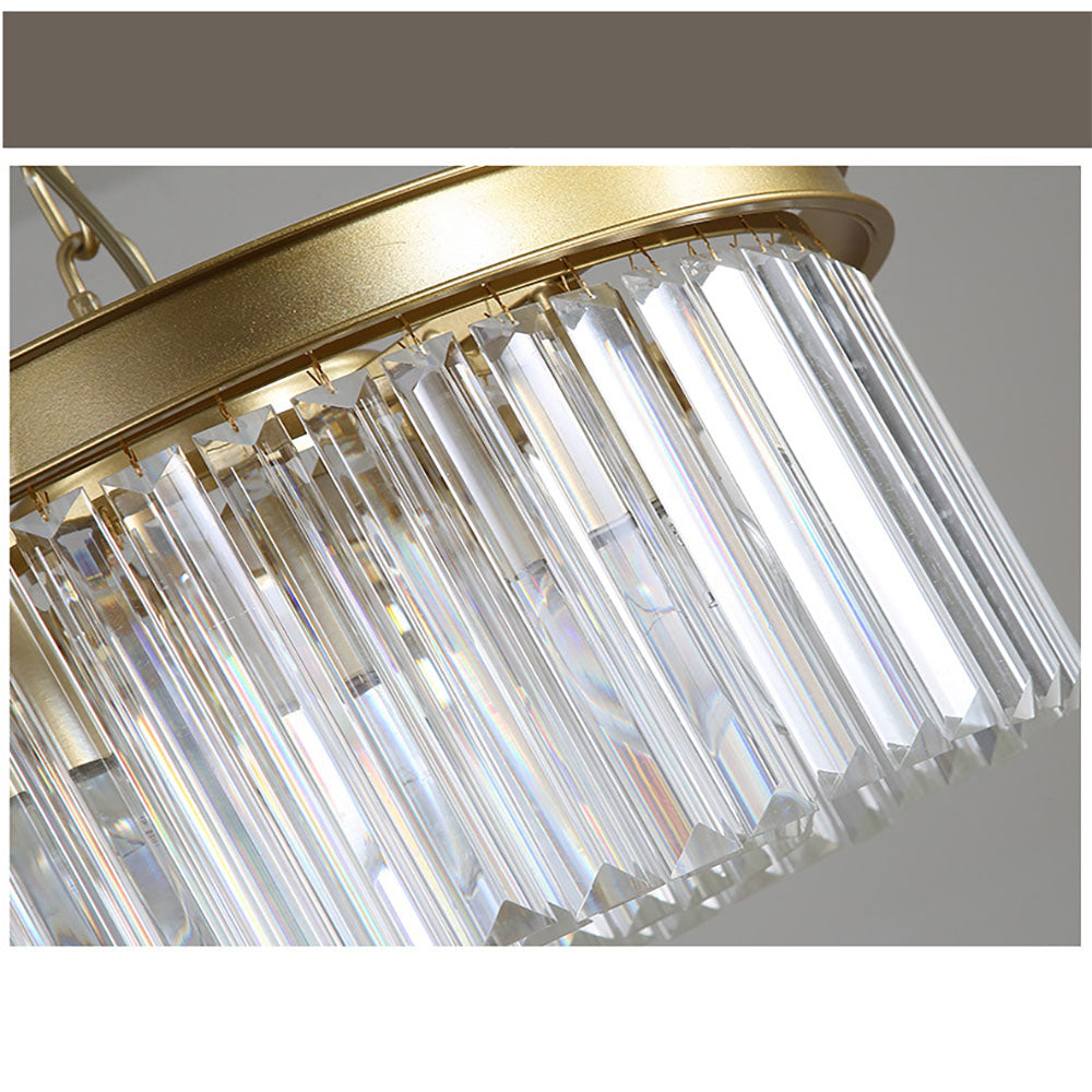 Crystal Flush Ceiling Light for Living Room