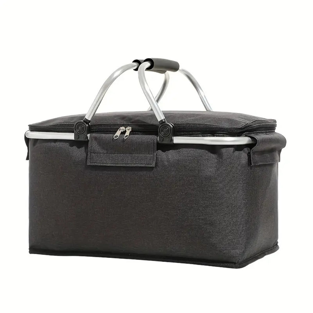 Foldable Leakproof Picnic Basket Insulated 18L Cooler for Outdoor & Travel
