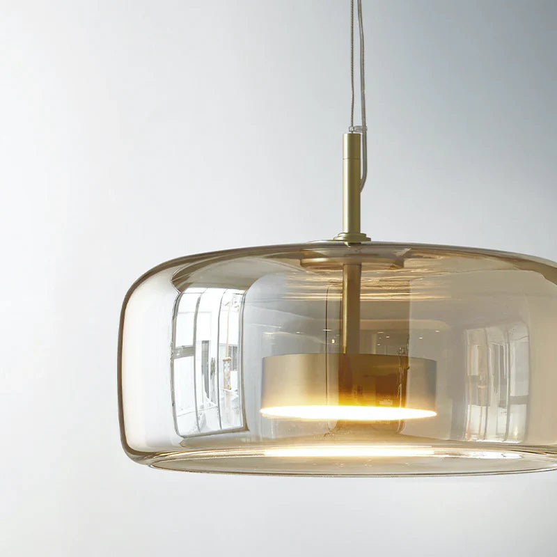 Minimalist Glass Pendant Light for Living Room