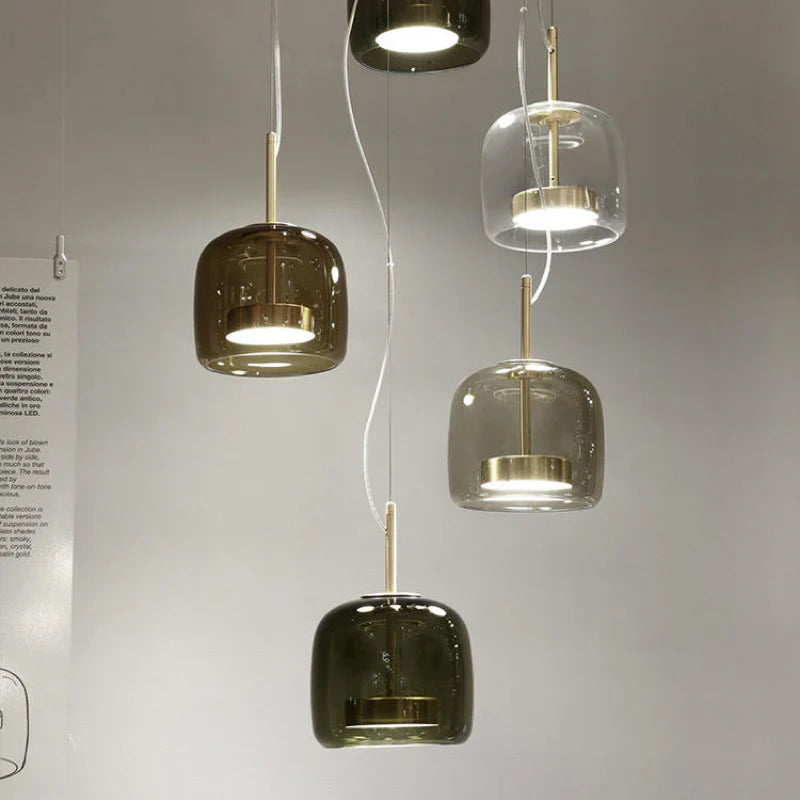 Minimalist Glass Pendant Light for Living Room