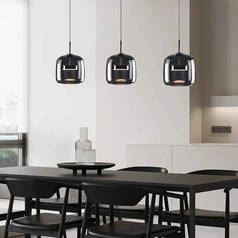 Minimalist Glass Pendant Light for Living Room