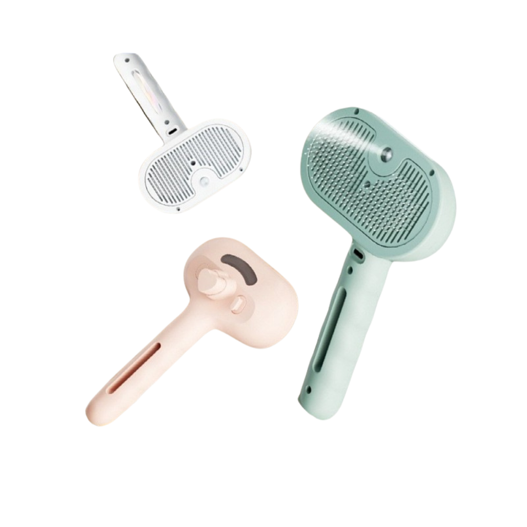 Pet Steam Brush Fast Detangling & Shedding Control for a Healthy Coat