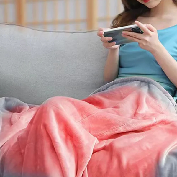 Cordless Heated Blanket Portable Electric Throw for Warmth & Relaxation