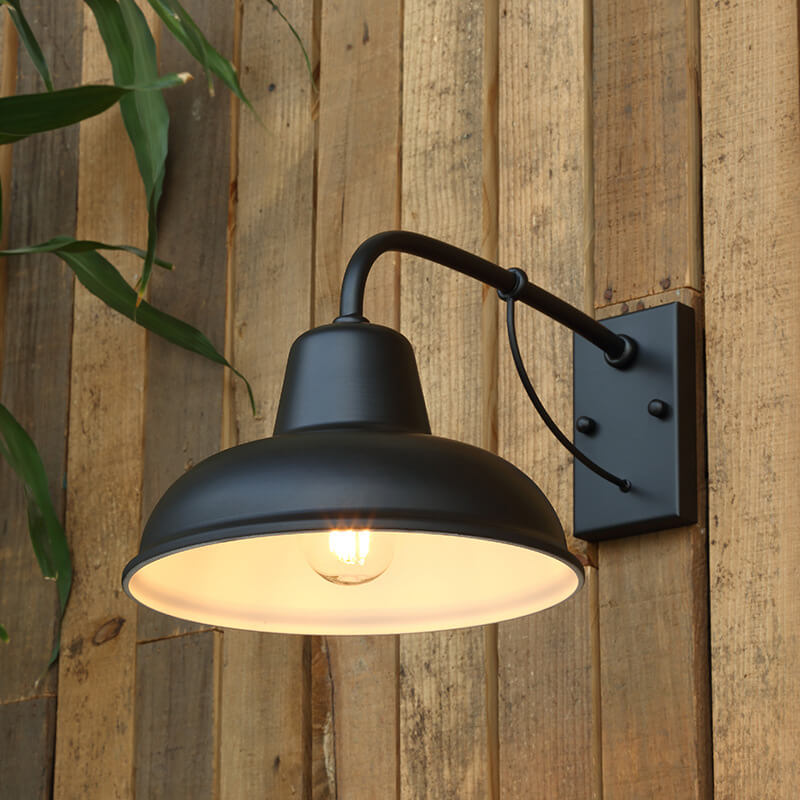 Vintage Industrial Outdoor Porch Wall Light Weather-Resistant Barn-Style
