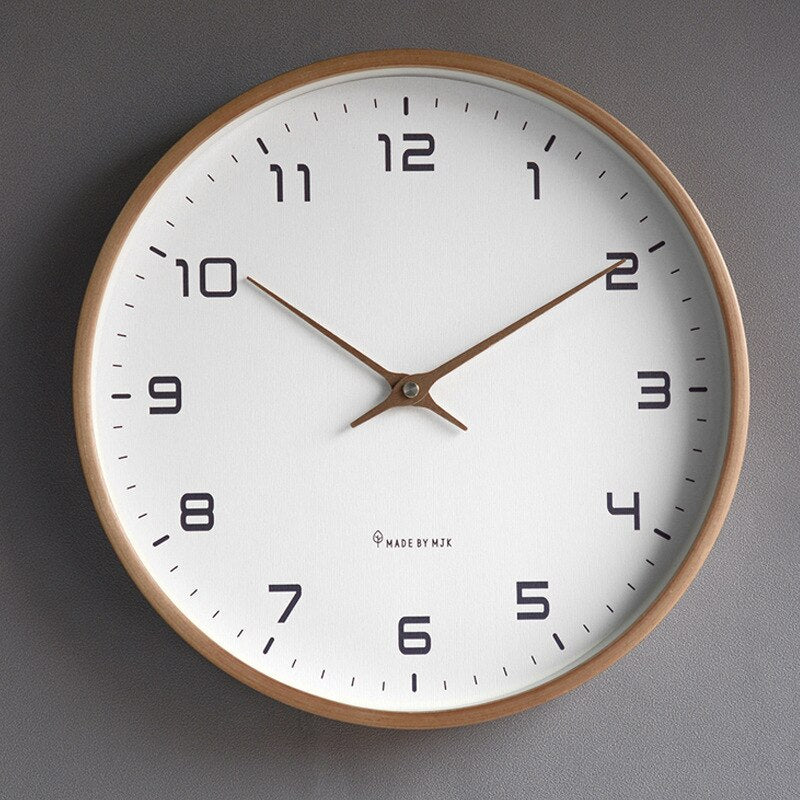 NordicGlow Wooden Wall Clock Minimalist Scandinavian Design