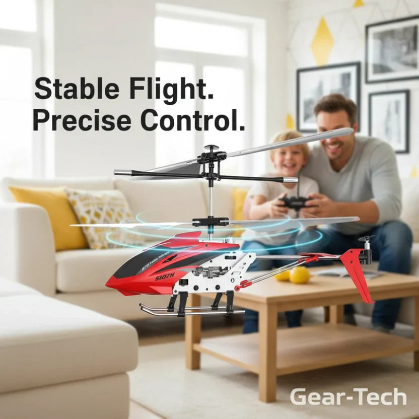 Mini RC Helicopter Indoor Stable Flight Toy with Gyro Control