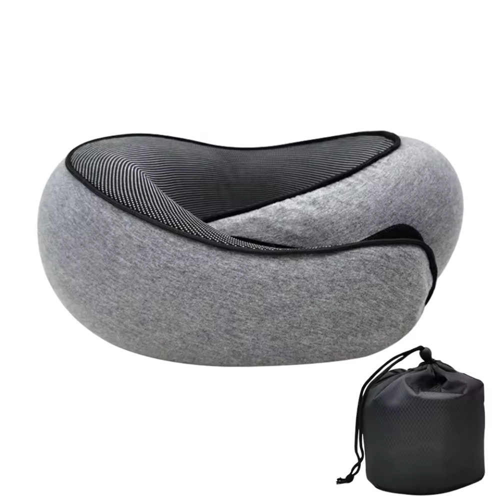 Compact Neck Pillow Comfortable Travel Cushion with Washable Cover