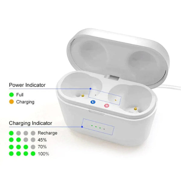 Compact Hearing Aids Rechargeable Design with Crisp, Clear Audio