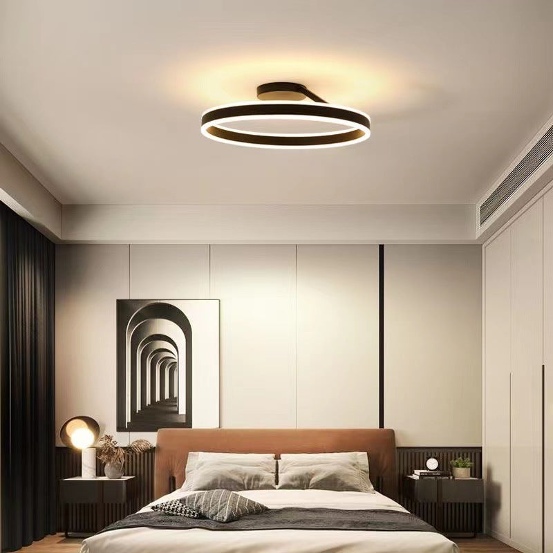 Contemporary Ring LED Ceiling Light Stylish and Adjustable Brightness