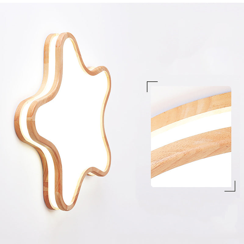 Dreamy Moon, Cloud & Star Shapes Flush Mount Soft Ambient Ceiling Light