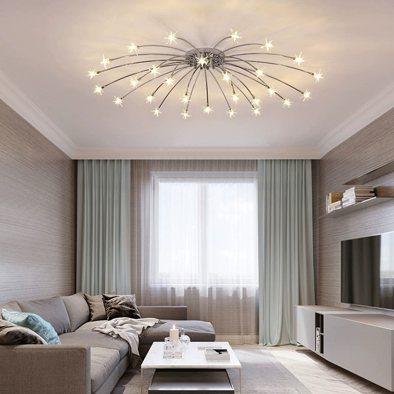 Starry-Inspired Ceiling Light Elegant Flush Mount for Modern Interiors