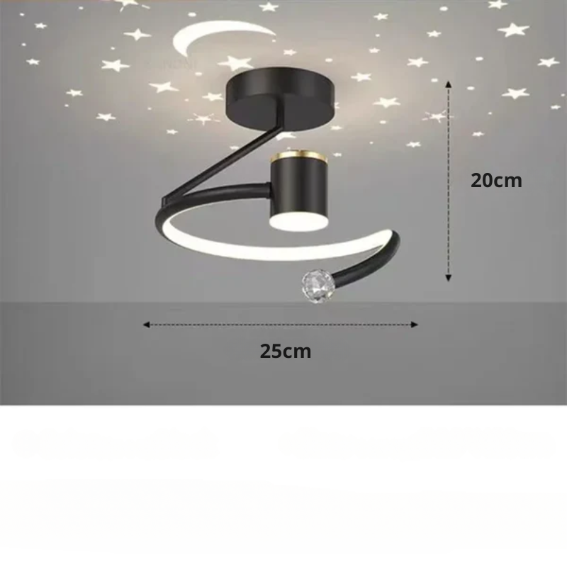 LED Ceiling Light with Starry Sky Effect for Modern Bedroom