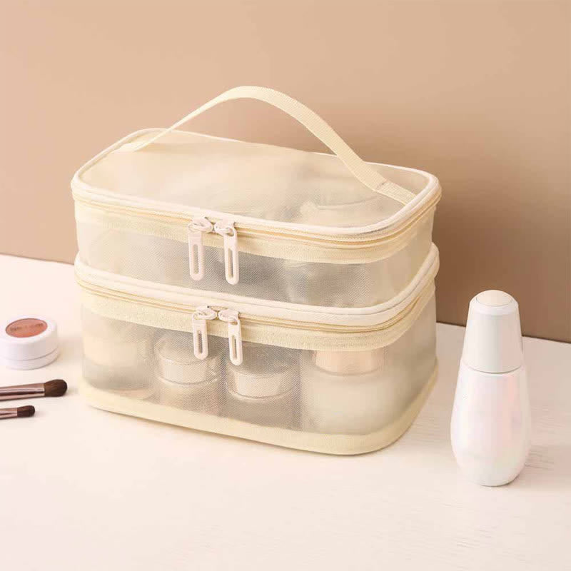 Mesh Storage Bag Hanging Organizer for Bathroom