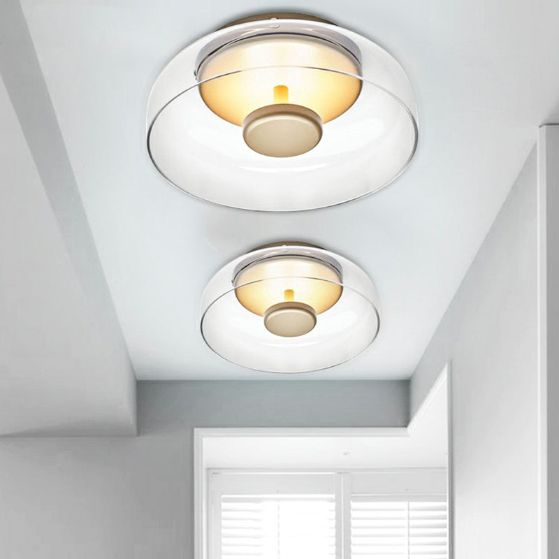 Glasora Glazen LED Plafondlamp met Modern Minimalistisch Ontwerp