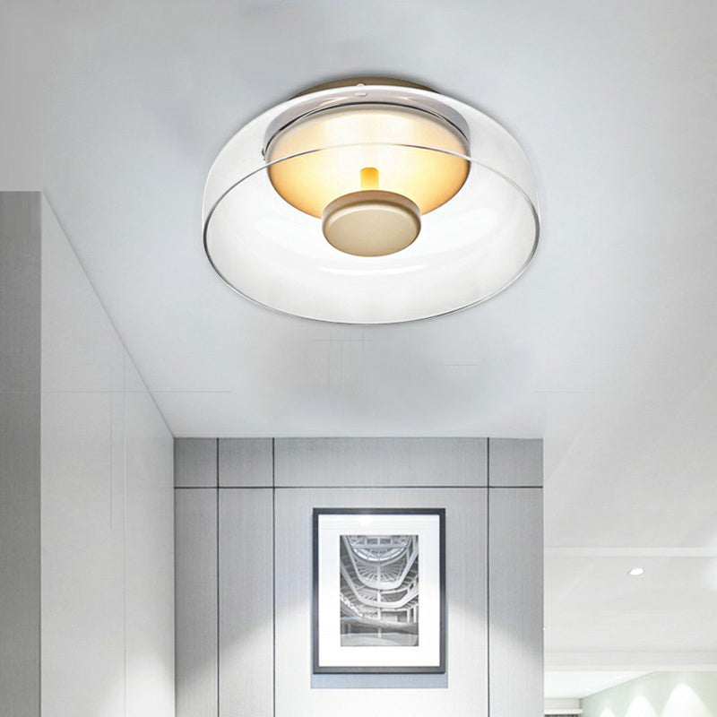 Glasora Glazen LED Plafondlamp met Modern Minimalistisch Ontwerp