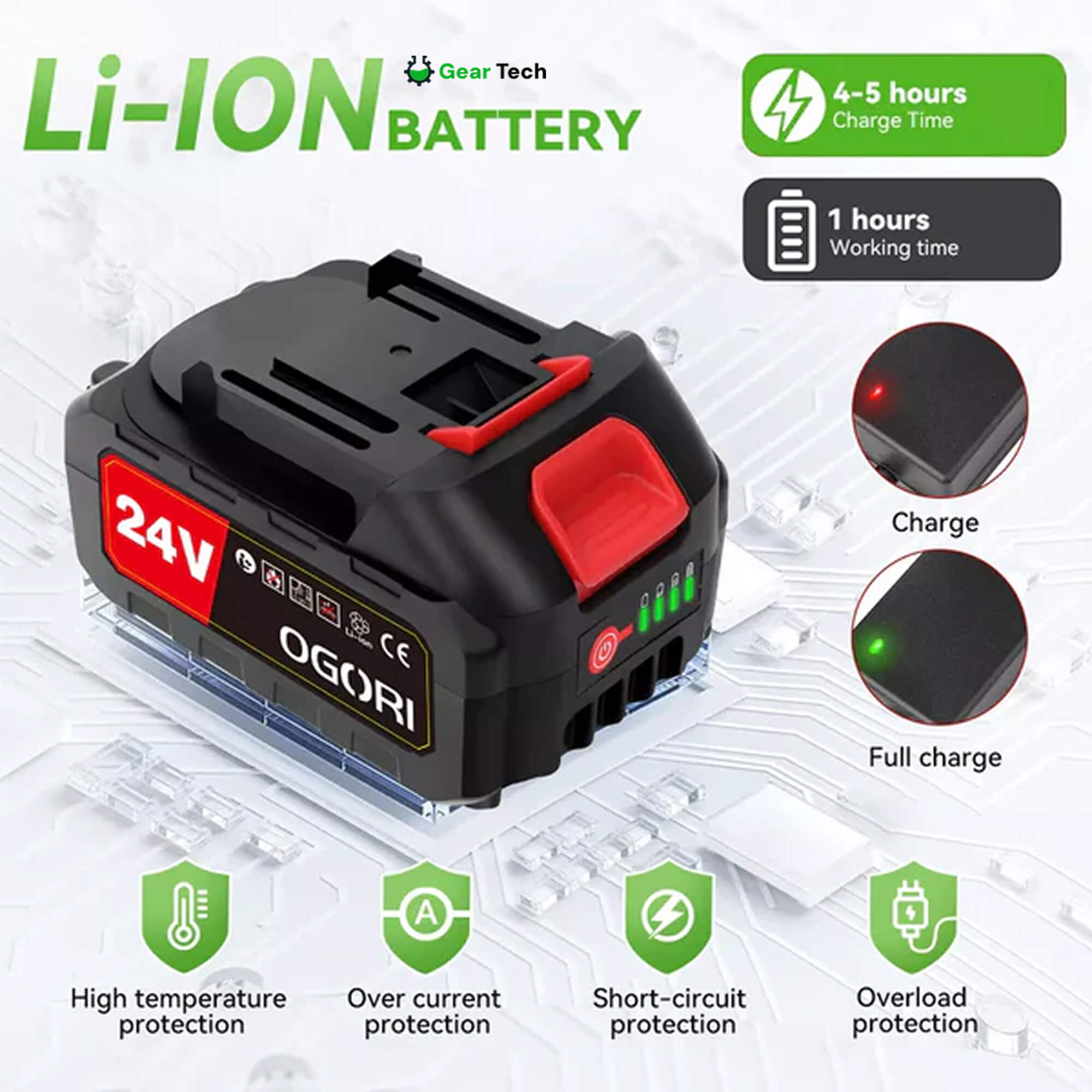 Cordless Grass Strimmer Lightweight 24V Bladed Lawn Tool