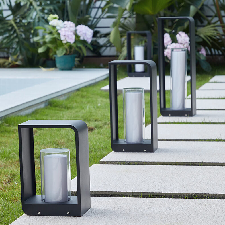 Modern LED Outdoor Garden Light Minimalist Weather-Resistant Square Lamp for Patio & Garden