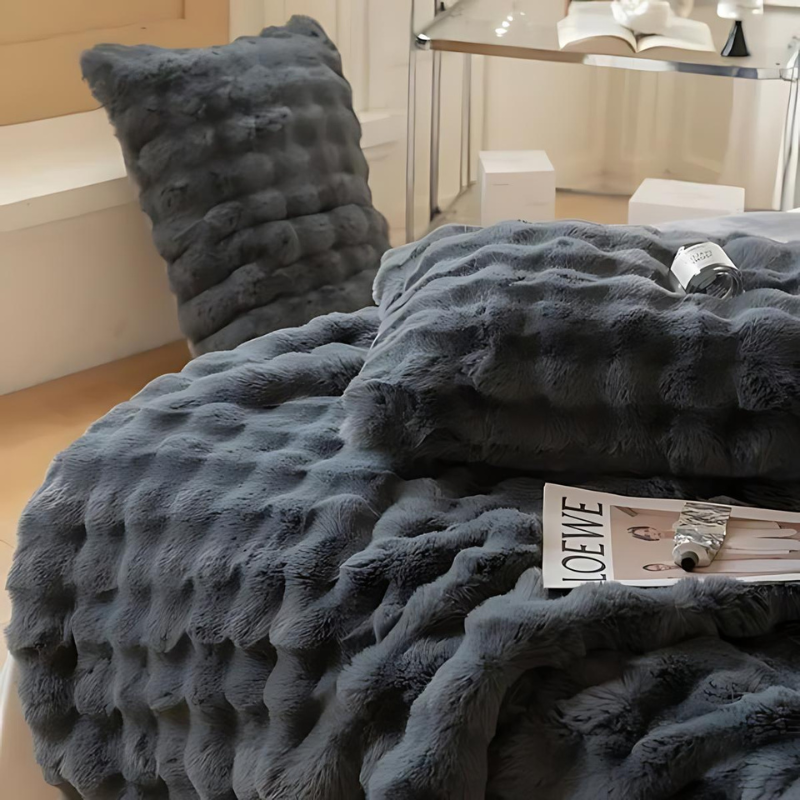 VeluLuxe Dubbelzijdige Fleece en Imitatiebont Deken