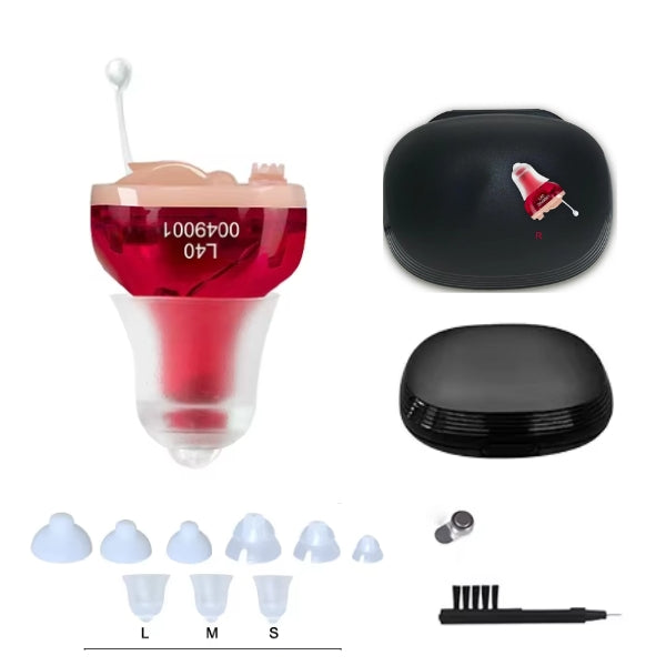 Compact Hearing Aids Rechargeable Design with Crisp, Clear Audio