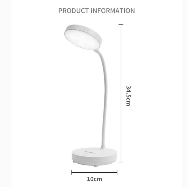 LED Desk Lamp with Adjustable Brightness and Flexible Movement