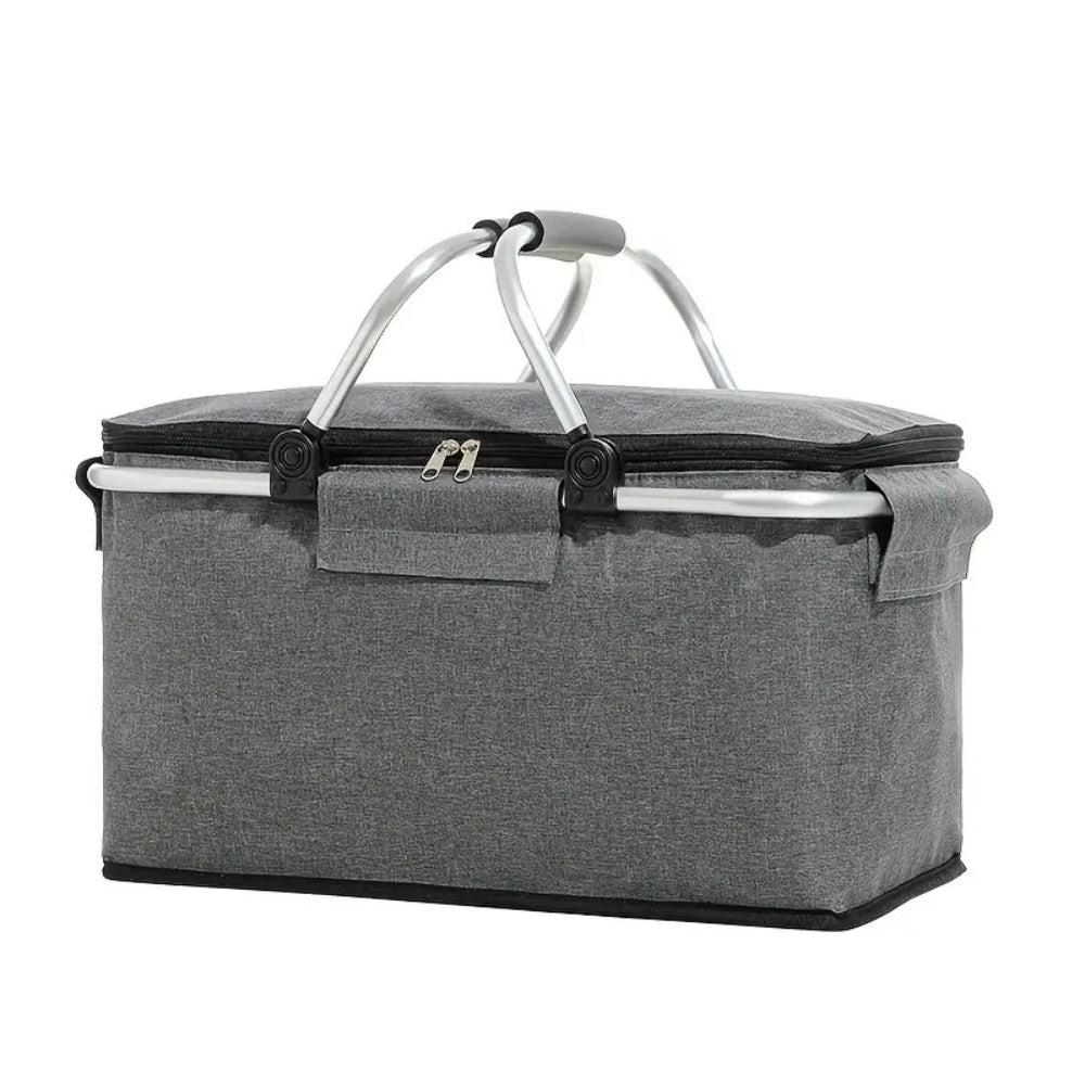 Foldable Leakproof Picnic Basket Insulated 18L Cooler for Outdoor & Travel
