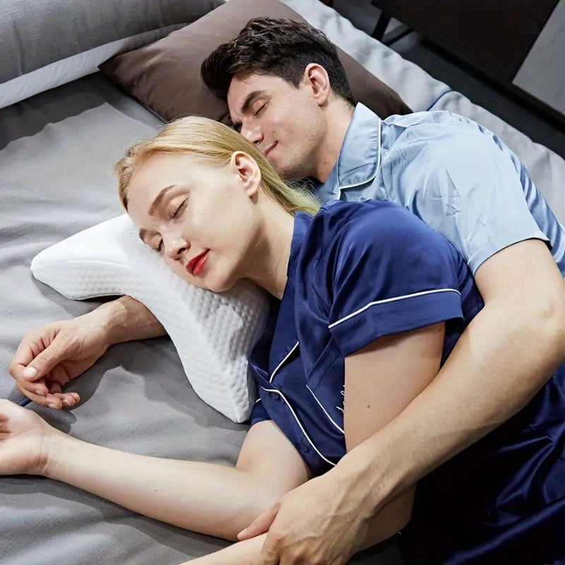 Modern U-Shaped Pillow – Comfortable Side Sleeping & Relaxation Design