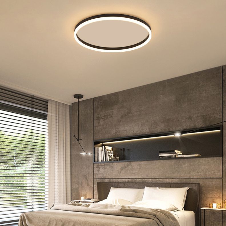 Sleek Flush Ring Ceiling Light Dimmable Modern Home Lighting
