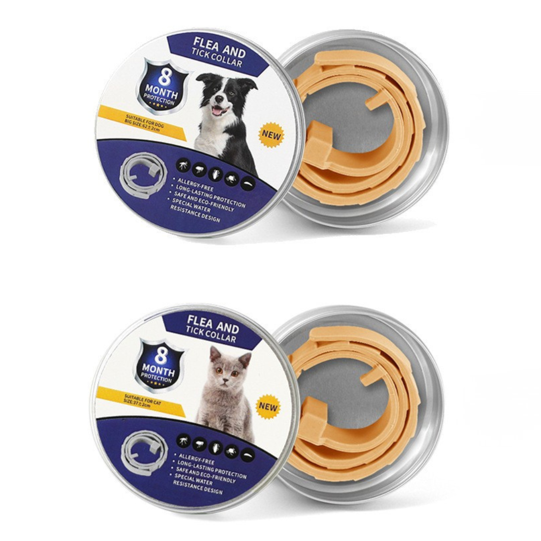 Effective Tick & Flea Prevention Collar – Over 8 Months Protection