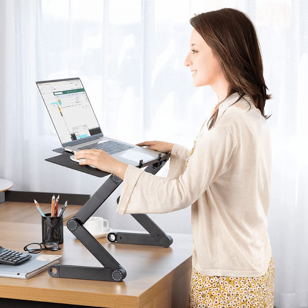 Ergonomic 360° Adjustable Laptop Stand Multi-Angle Workstation Support
