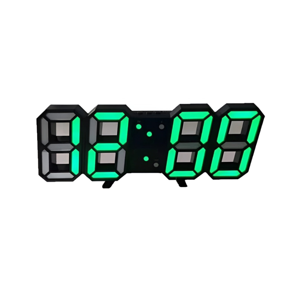 Sleek Digital LED Wall Clock Modern Time Display with Auto-Dimming