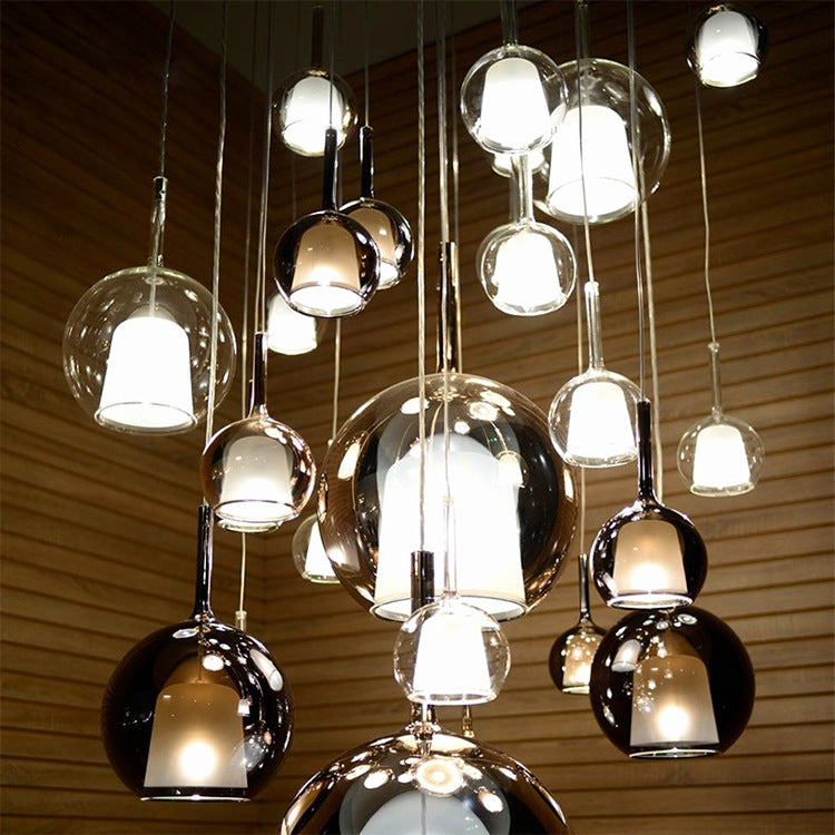 Nordic Glass Pendant Light for Living Room