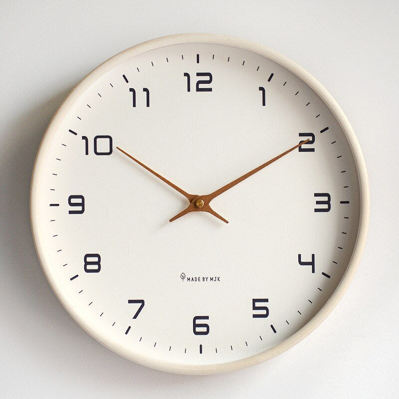 NordicGlow Wooden Wall Clock Minimalist Scandinavian Design