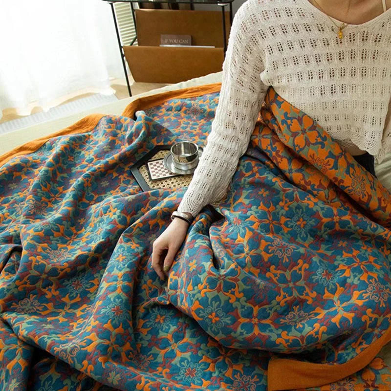 Wendequilt met patroon in laagjesstructuur